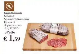 Conad Salame Spianata Romana Fiorucci di puro suino offerta