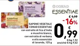 Spazio Conad Sapone vegetale Conad Essentiae offerta
