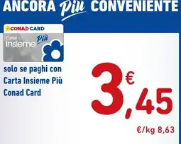 Spazio Conad Carta Insieme Più Conad Card offerta