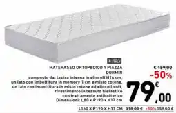 Spazio Conad Materasso ortopedico 1 piazza dormir offerta