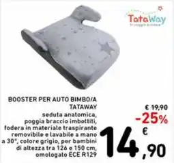 Spazio Conad Booster per auto bimbo/a Tataway offerta