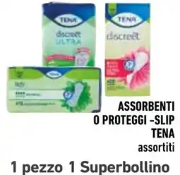 Spazio Conad Assorbenti o proteggi-slip Tena assortiti offerta