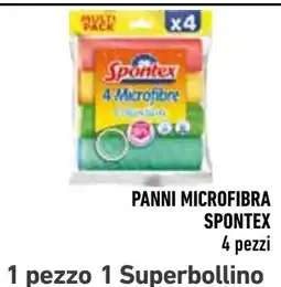 Spazio Conad Panni microfibra Spontex offerta