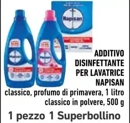 Spazio Conad Additivo disinfettante per lavatrice Napisan offerta