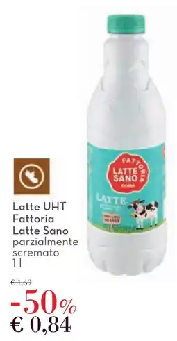 Conad Latte UHT Fattoria Latte Sano parzialmente scremato offerta