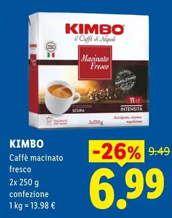 Kimbo Caffè macinato fresco