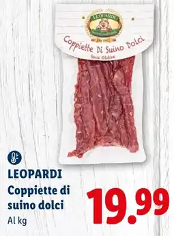 Lidl LEOPARDI Coppiette di suino dolci offerta