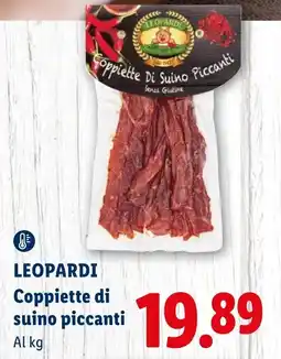 Lidl LEOPARDI Coppiette di suino piccanti offerta