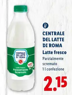 Lidl Latte fresco Parzialmente S cremato offerta