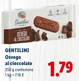 Lidl Gentilini Osvego al cioccolato offerta