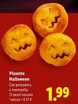 Lidl Pizzette Halloween offerta