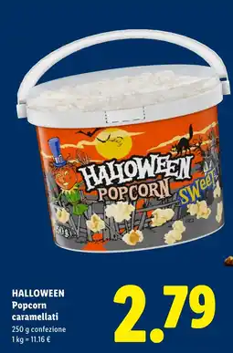 Lidl Halloween Popcorn caramellati offerta