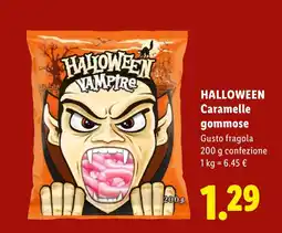 Lidl Halloween Vampire Caramelle gommose offerta