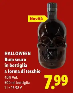 Lidl Halloween Rum scuro offerta