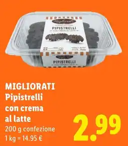 Lidl Migliorati Pipistrelli con crema al latte offerta