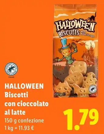 Halloween Biscotti con cioccolato al latte