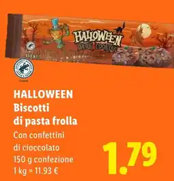 Lidl Halloween Biscotti di pasta frolla offerta