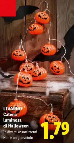 Lidl Livarno Catena luminosa di Halloween offerta