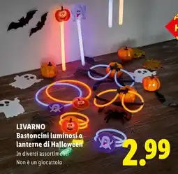 Lidl Bastoncini luminosi o lanterne di Halloween offerta