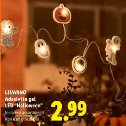Lidl Adesivi in gel LED "Halloween" offerta