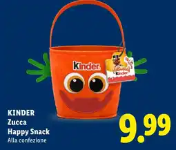 Lidl Kinder Zucca Happy Snack offerta