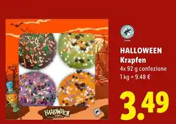 Lidl Halloween Krapfen offerta