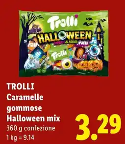 Lidl Trolli Caramelle gommose Halloween mix offerta