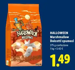 Lidl Halloween Marshmallow Dolcetti spumosi offerta