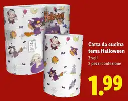 Lidl Carta da cucina tema Halloween offerta