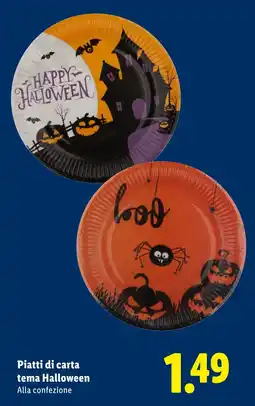 Lidl Piatti di carta tema Halloween offerta
