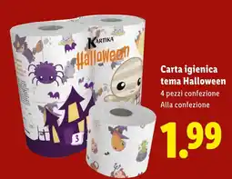 Lidl Carta igienica tema Halloween offerta