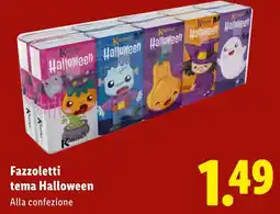 Lidl Fazzoletti tema Halloween offerta