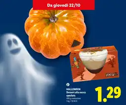 Lidl Halloween Dessert alla zucca speziata offerta