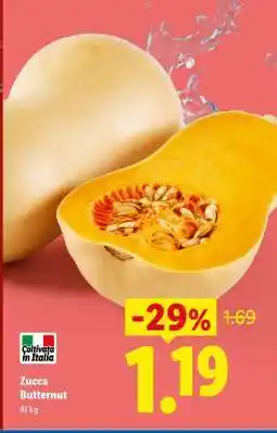 Lidl Zucca Butternut offerta