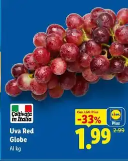 Lidl Uva Red Globe offerta