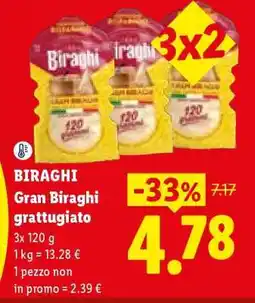 Lidl BIRAGHI GRAN BIRAGHI GRATTUGIATO offerta