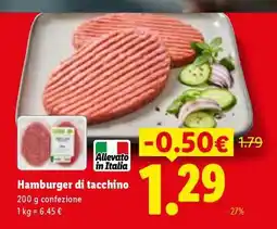 Lidl Hamburger Di Tacchino offerta