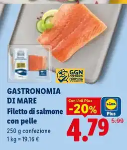 Lidl Gastronomia di Mare Filetto di salmone con pelle offerta