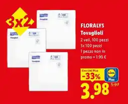 Lidl Floralys Tovaglioli offerta