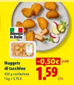 Lidl Nuggets di tacchino offerta