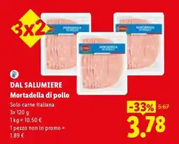 Lidl Dal Salumiere Mortadella di pollo offerta