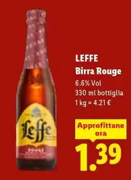 Lidl Leffe Birra Rouge offerta