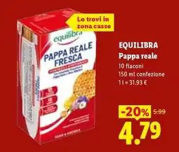 Lidl EQUILIBRA Pappa reale offerta
