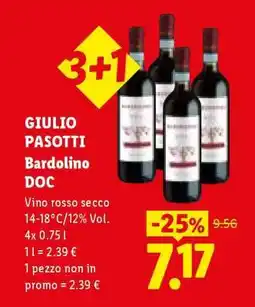 Lidl GIULIO PASOTTI Bardolino DOC offerta
