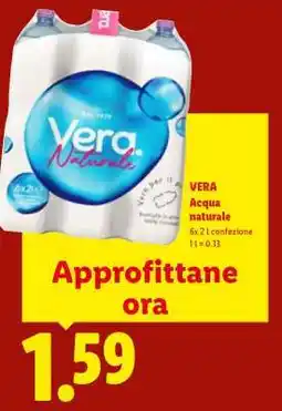 Lidl Vera Acqua naturale offerta