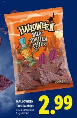 Lidl HALLOWEEN Tortilla chips offerta