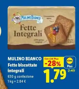 Lidl MULINO BIANCO Fette Biscottate Integrali offerta