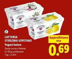 Lidl LATTERIA STERZING VIPITENO Yogurt intero offerta