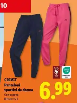 Lidl CRIVIT Pantaloni sportivi da donna offerta
