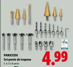 Lidl PARKSIDE Set punte da trapano offerta
